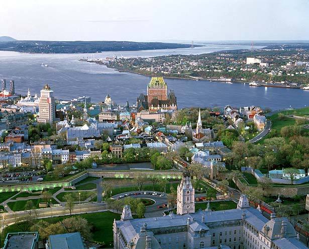 aerial view of quebeccity